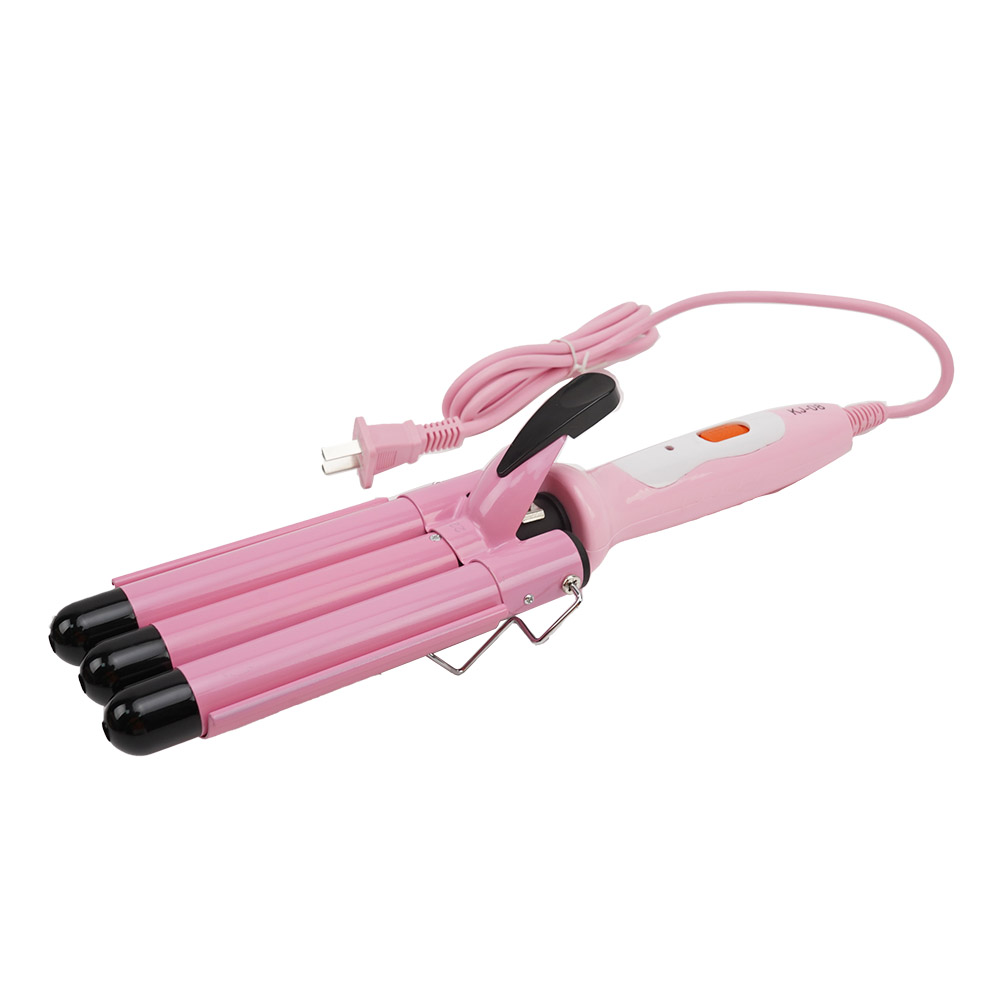 Tragbarer Pink Triple Barrels Wave Styling Lockenwickler